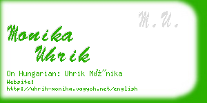 monika uhrik business card